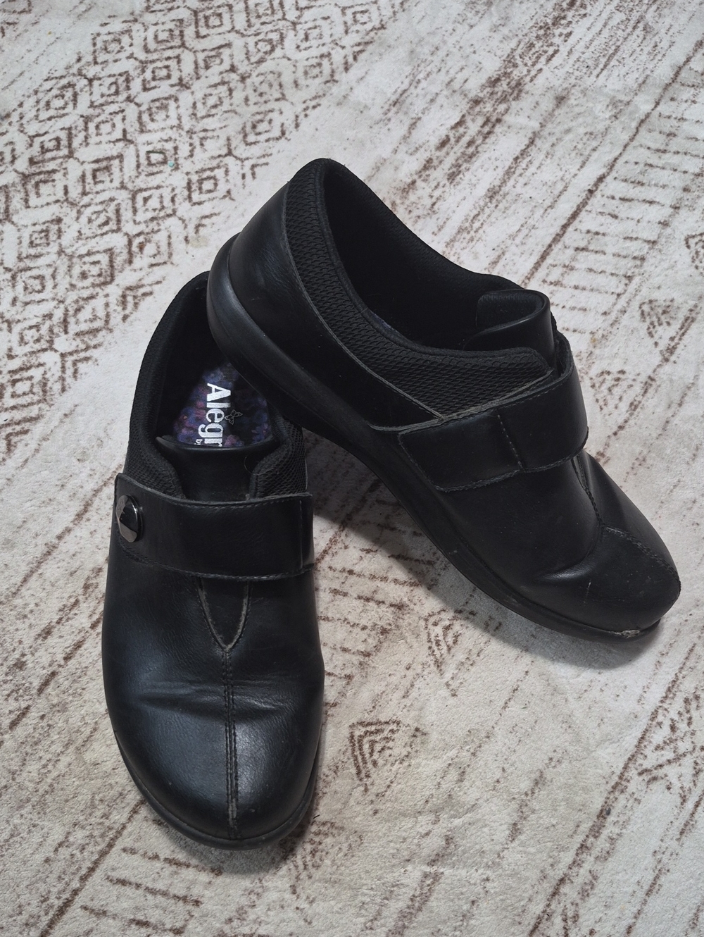 Alegria Black Women's Slip-On Comfort Loafers